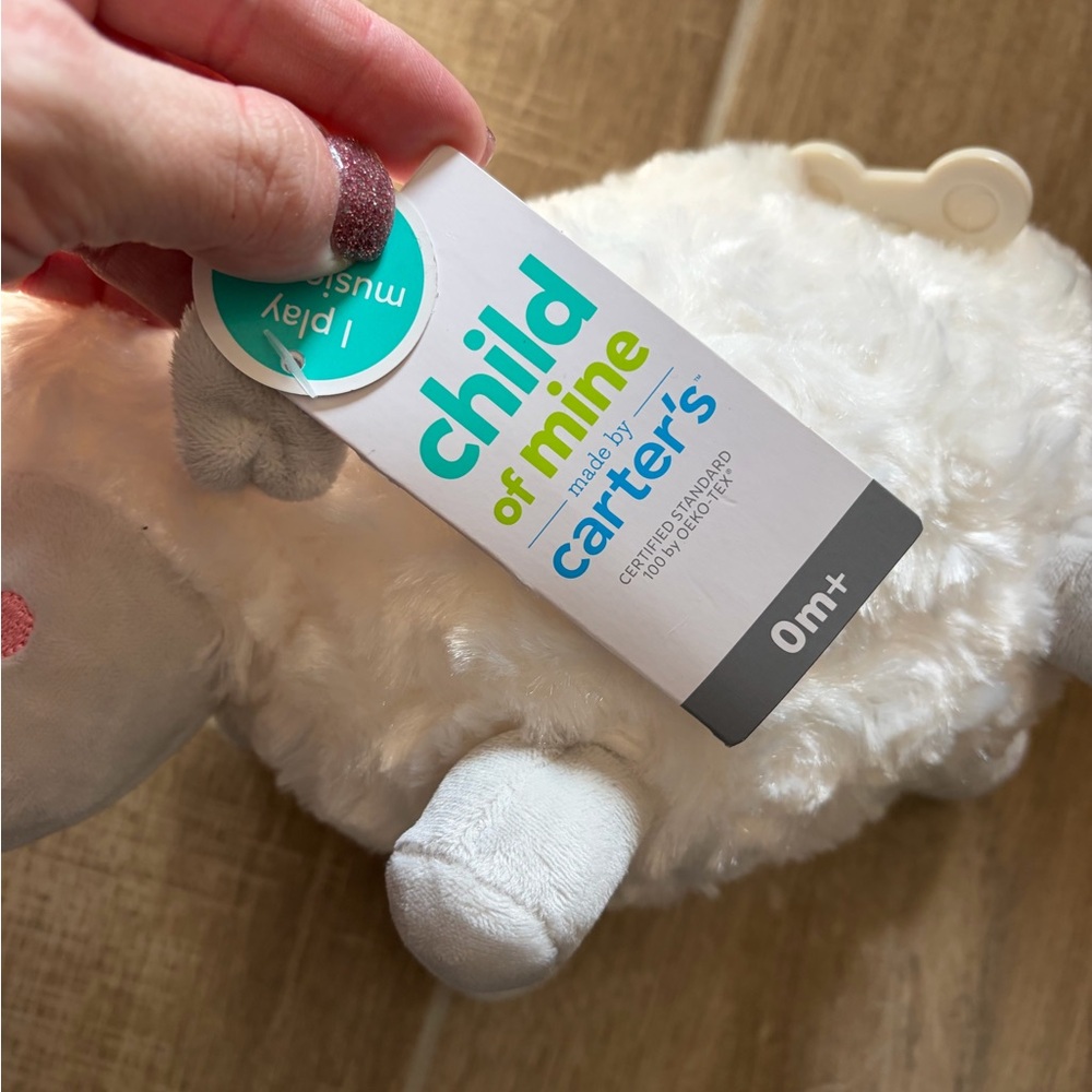 Carter's White and Gray Stuffed Sheep - Picture 3 of 3